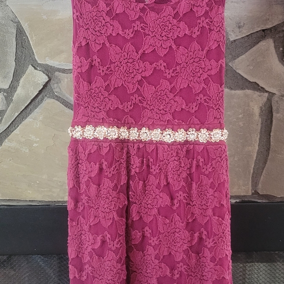 GIRL'S LACE DRESS L(14) - Picture 3 of 10